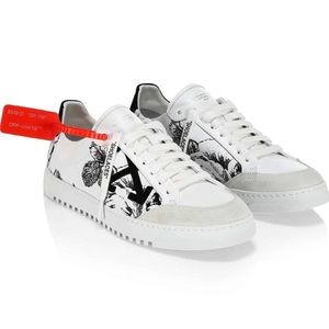 Off White This That Floral Sneakers Leather Size 36